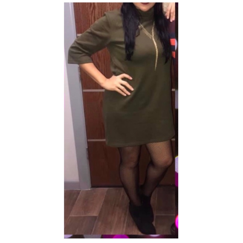 💋Zara turtle neck mini dress.